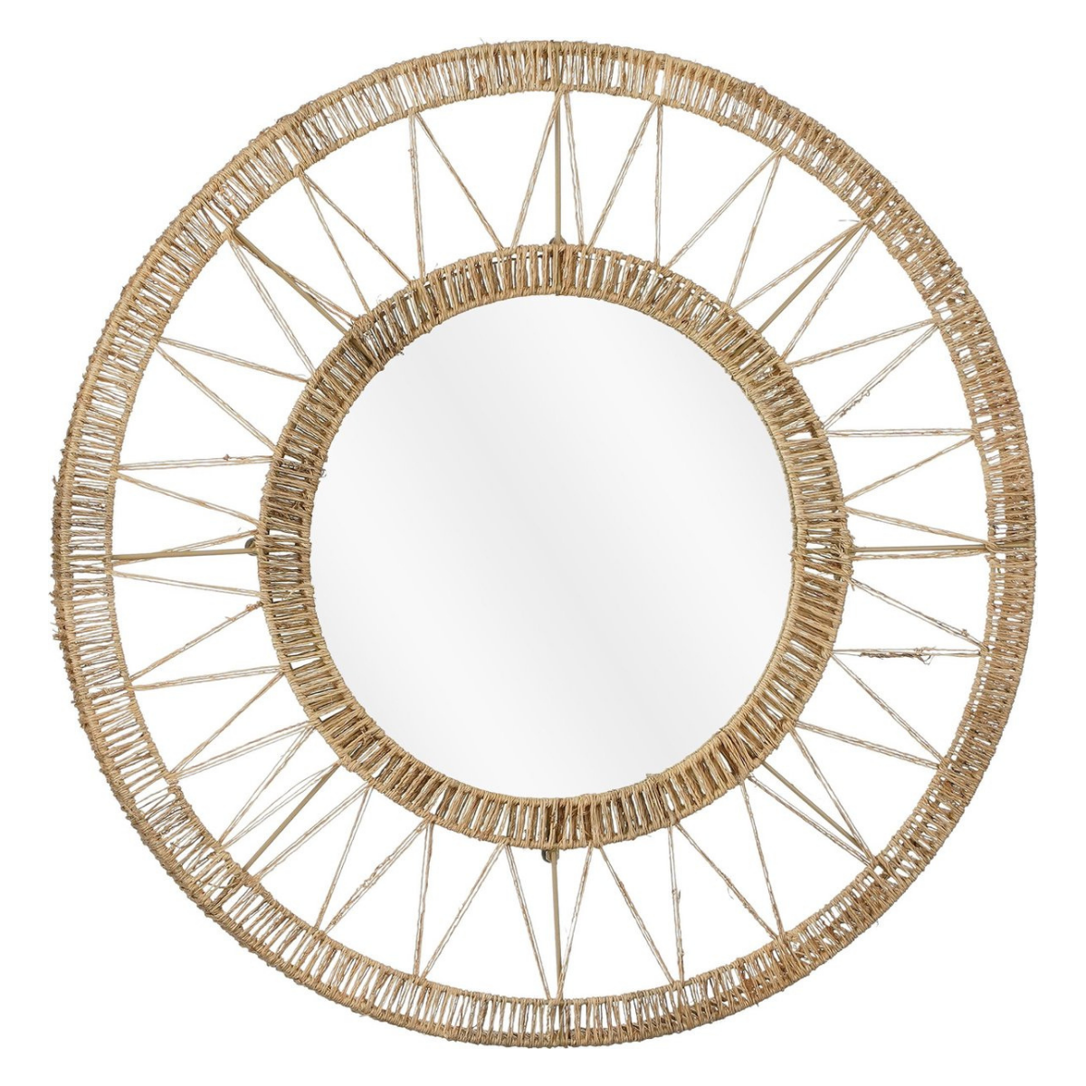 Wall mirror Ludy Light brown