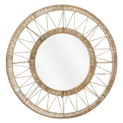 Wall mirror Ludy Light brown