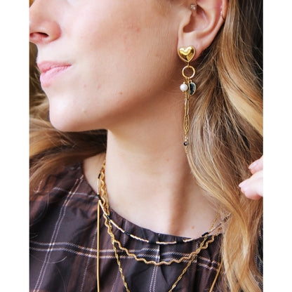 "Femme Fatale" statement earrings