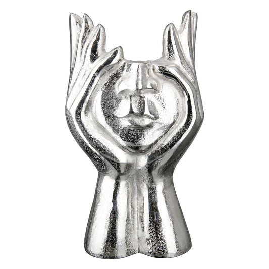 Face vase hands pose H.30 cm