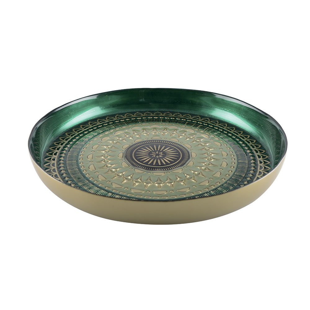 Green and black pie dish 32.5cm - Coachella