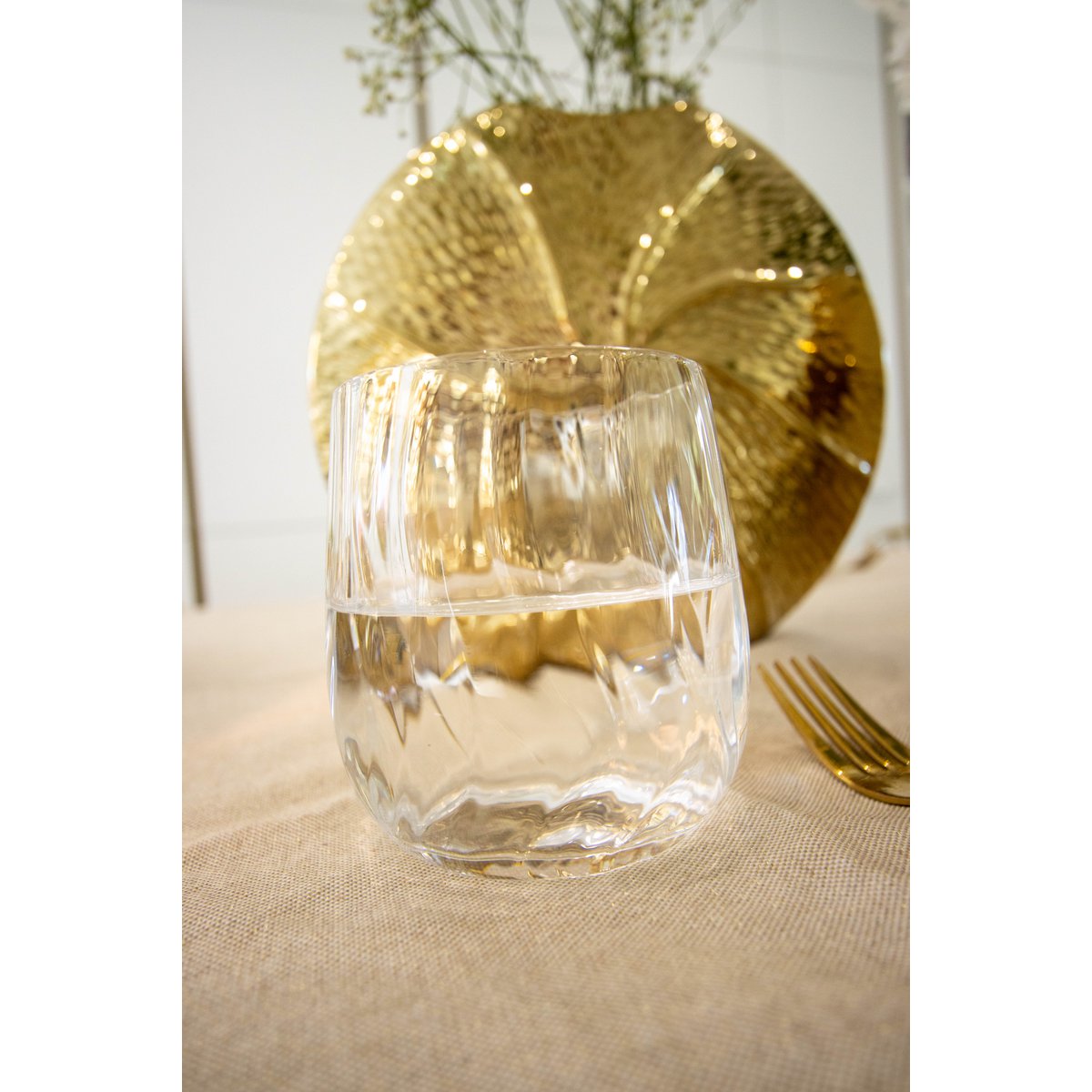 Wave water glasses - Lot of 6