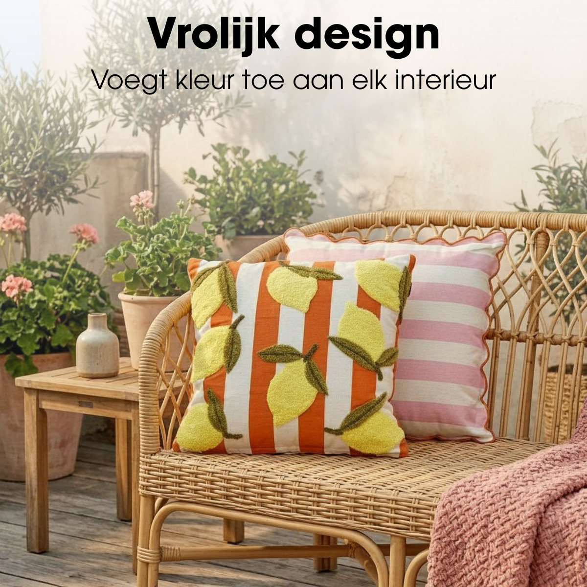 Throw pillow Multi-coloured
