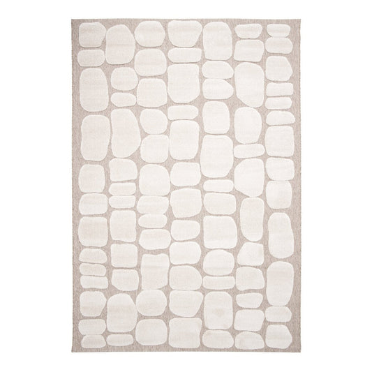 Tapis en relief style japandi GALET