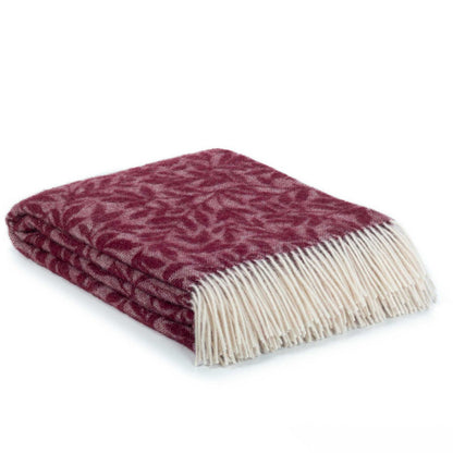 Wool Throw Blanket RAMONCELLO Rosso