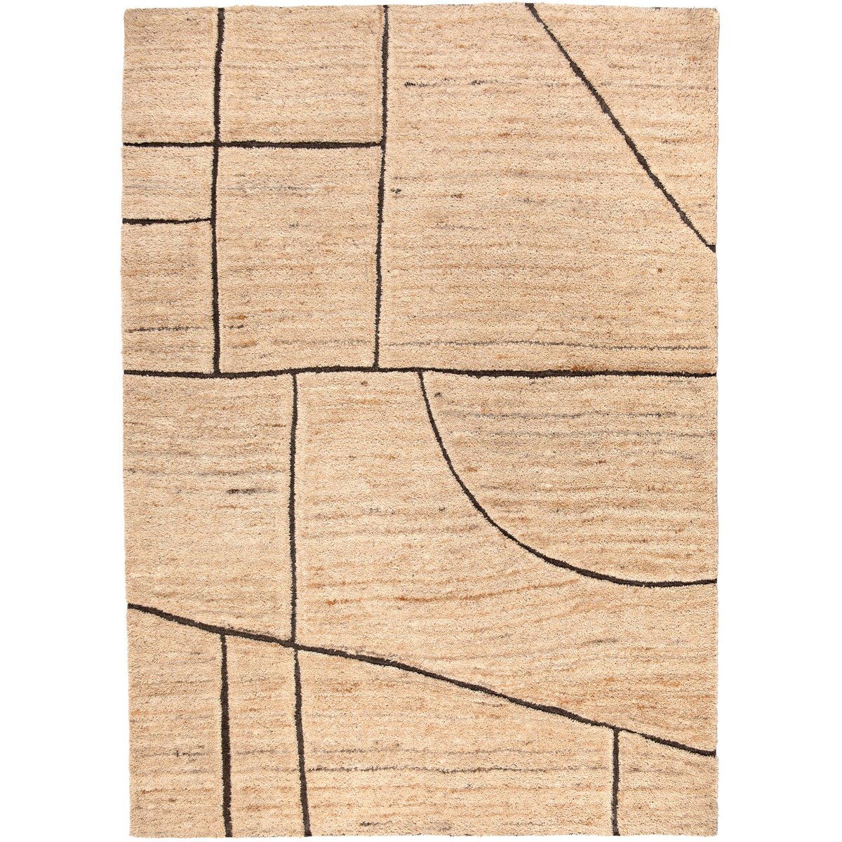 Natural zaho carpet 190 x 290 x 1