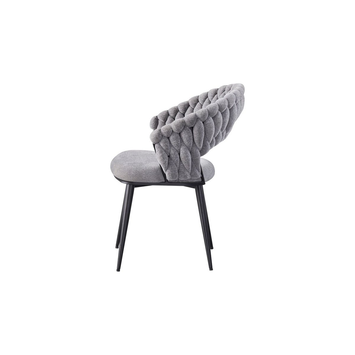 Dining room chair Wave Braided | Gray