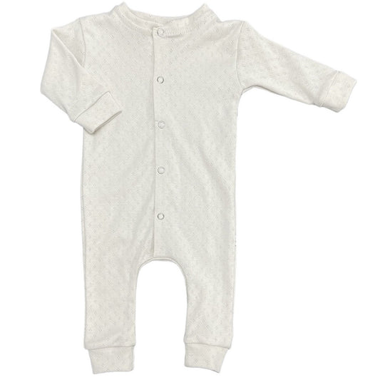 Playsuit pointelle natural beige