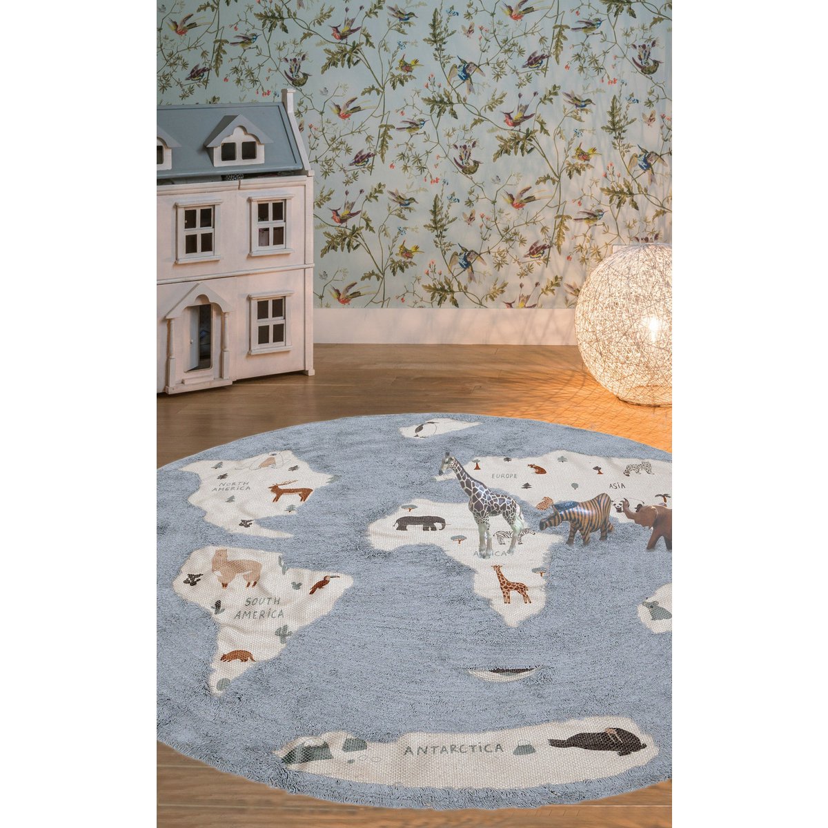 Tapis enfant lavable MONDE