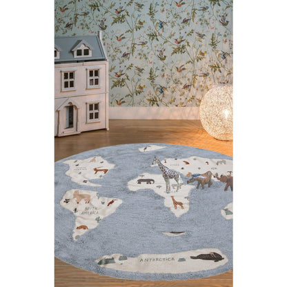 Tapis enfant lavable MONDE