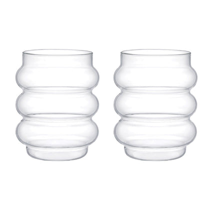 BUBBLE WATER GLASSES 400ML - SET OF 2