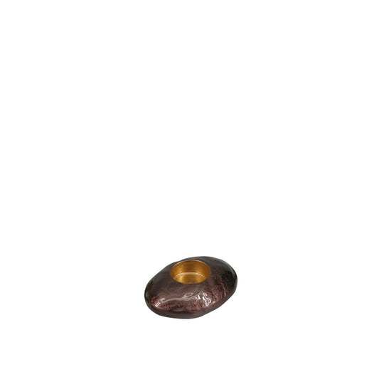 Chestnut aluminum button 11.5x8.5x4cm