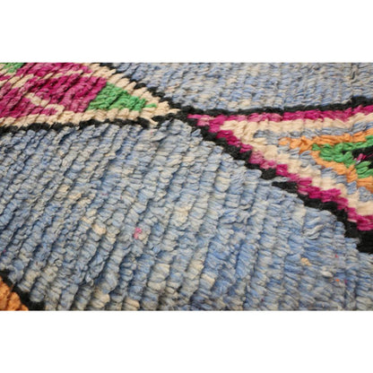 Pure Berber wool hallway rug 80 x 392 cm