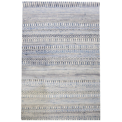 Tapis Sarah Ivoire/bleu 120 x 180