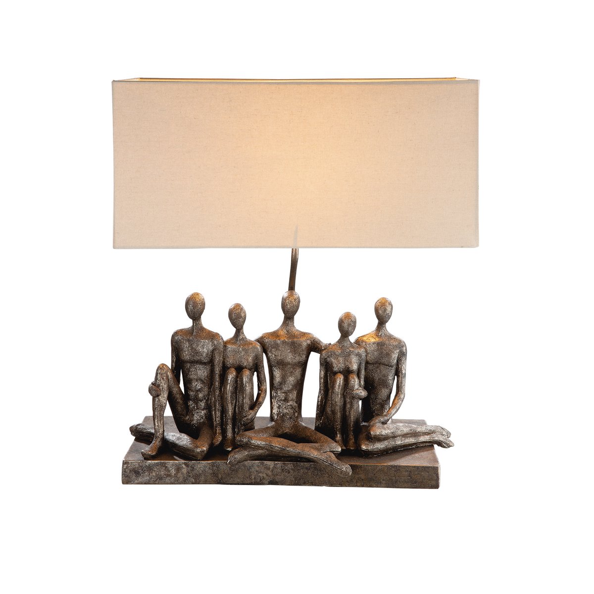 Poly lamp "Group" antique gray/gold