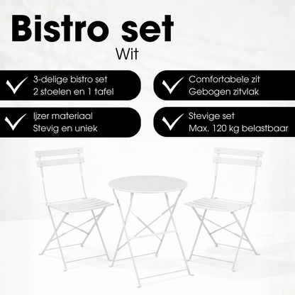 Garden bistro set Laurence White