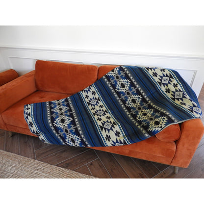 Ecuadorian alpaca blanket | native blanket | Cotopaxi Blue