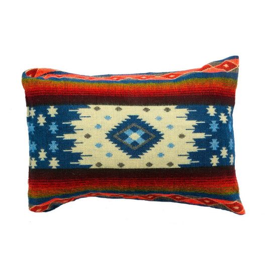 Pillow 40x60cm - Native Quilotoa Blue - including duck feather innner cushion