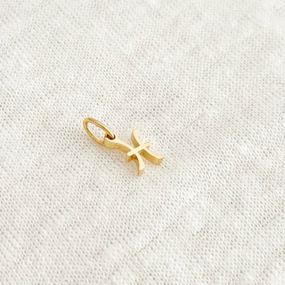Zodiac Sign Pendant - Choose Zodiac Sign - Gold