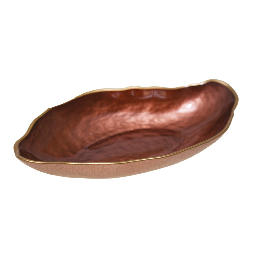 Doré brown oval cup 23x13cm