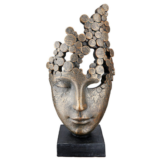 Sculpture Face Female Mask H.31.5 cm