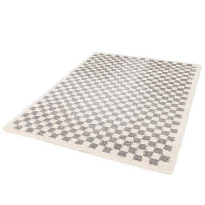 Tapis à poil haut doux et confortable CHECKERS