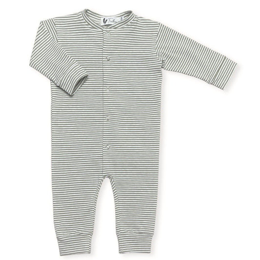 Playsuit small stripes sage