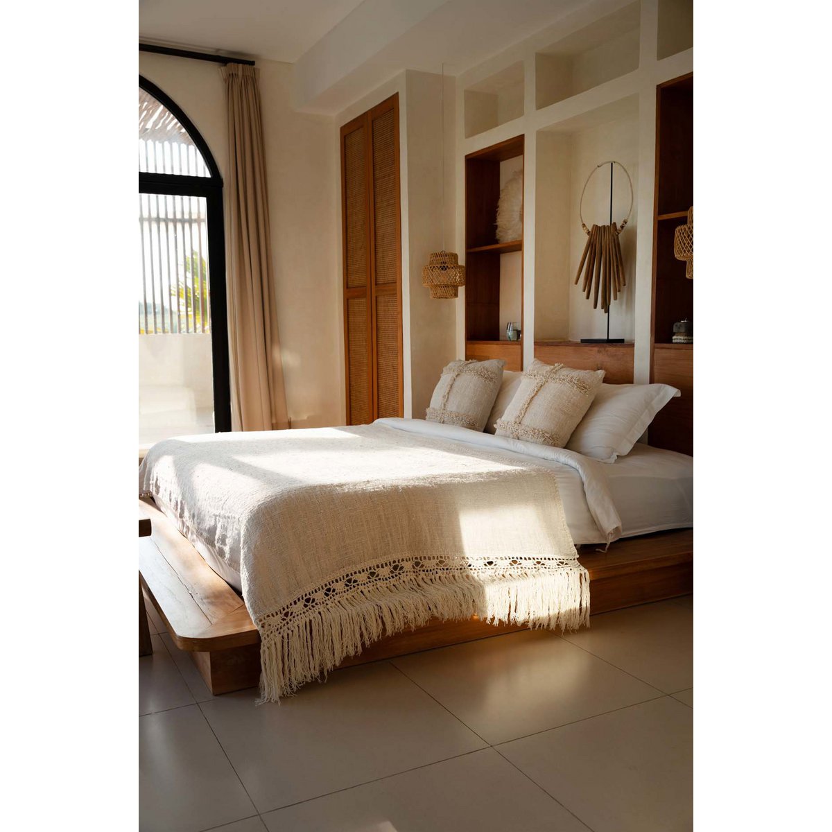 The Gypsy Bed Throw - Natural