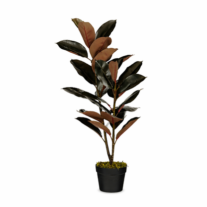 Artificial plant Rubber plant Red