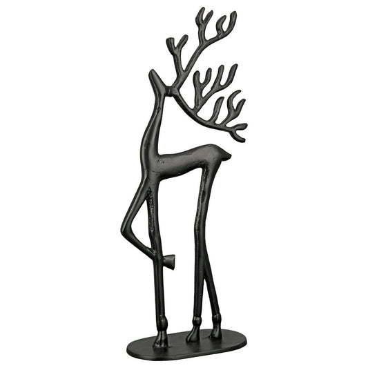 Figure reindeer Nordy, black H.52 cm