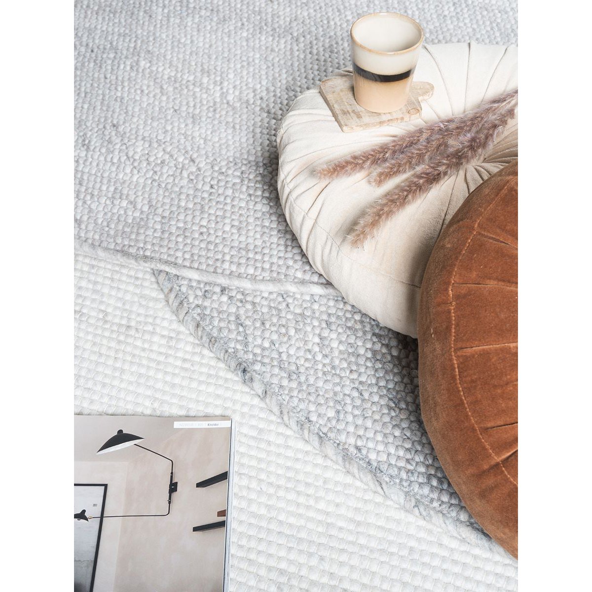 Rug Pebbel 814 - Round ø200 cm