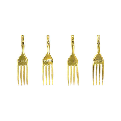 Cheese forks - set of 4