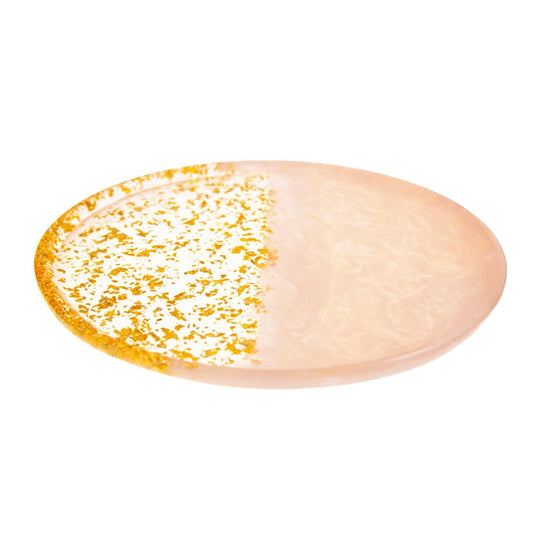 Resin sequin round glitter tray 30x30x1.5cm