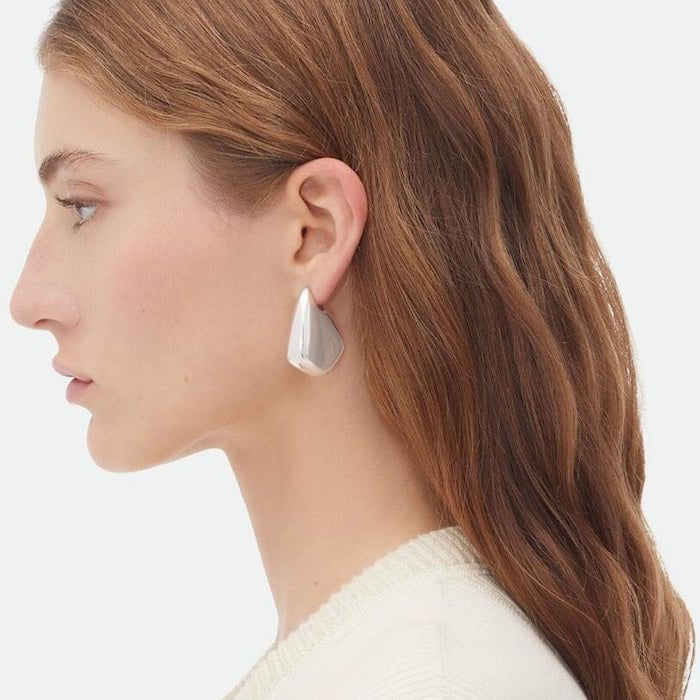 Sculptural Teardrop Statement Earrings