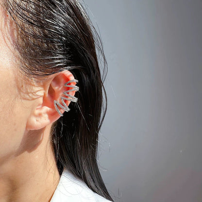 Dazzling Wrapped Line Ear Cuff-One piece