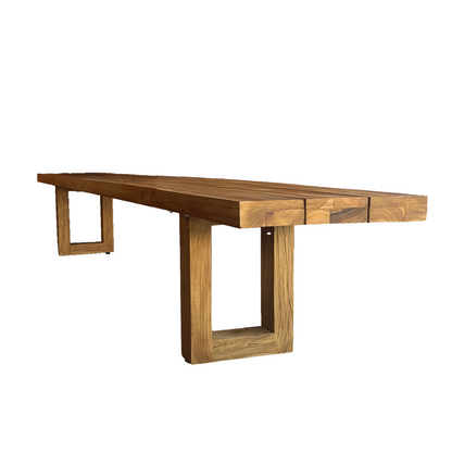 Bench With Square Foot - Natural - 220