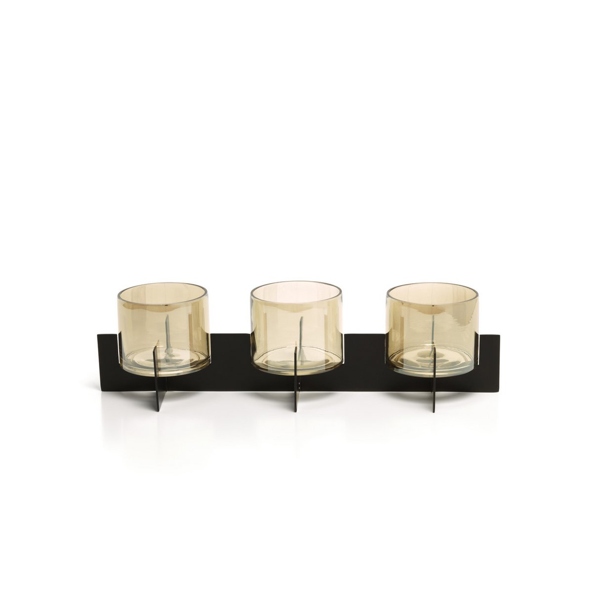 The Trio Noir Candle Holder - Black