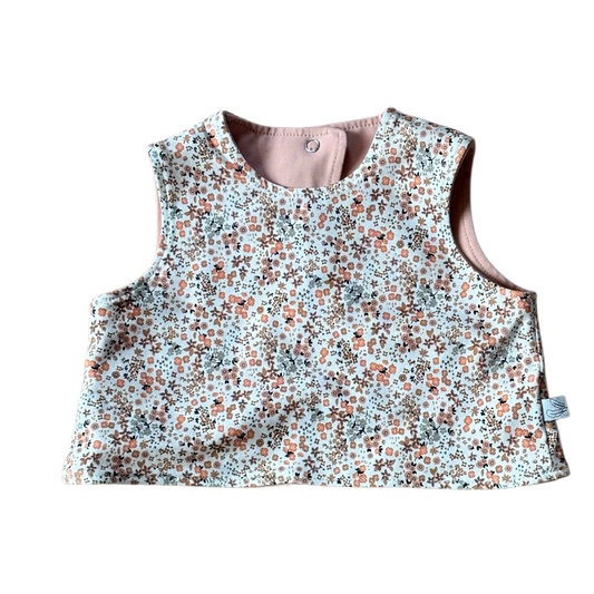 Apron reversible Flower/Crepe