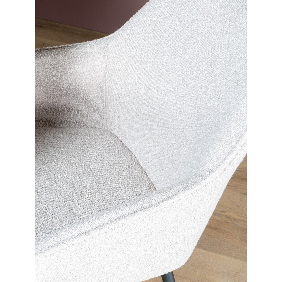 Fenna dining room chair – Bouclé – Natural