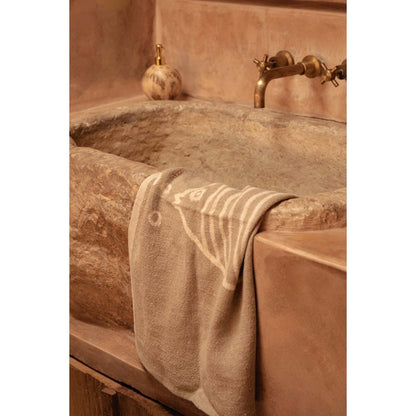 The Linen Fish Kitchen Towel - Natural White - 50x70