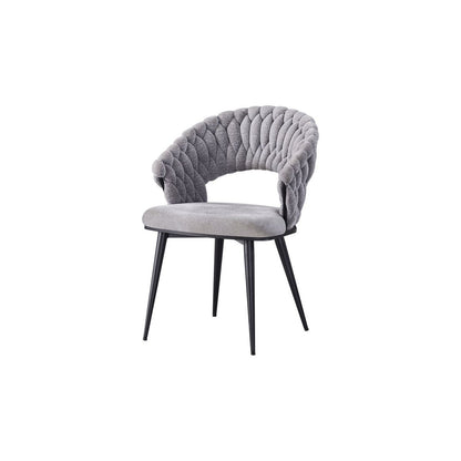 Dining room chair Wave Braided | Gray