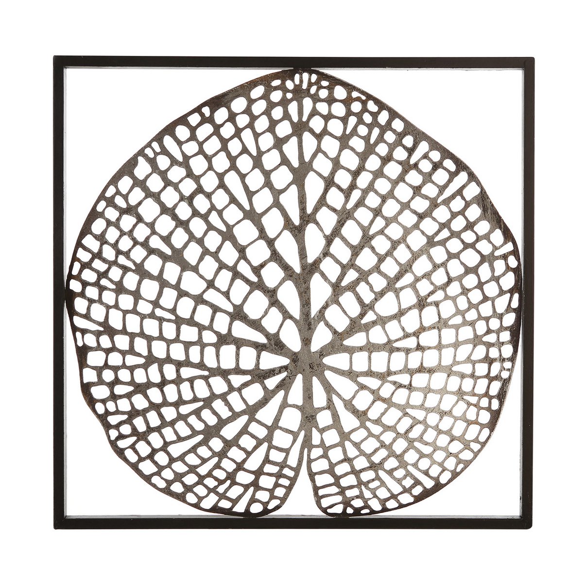 Metal wall relief "Leaf"