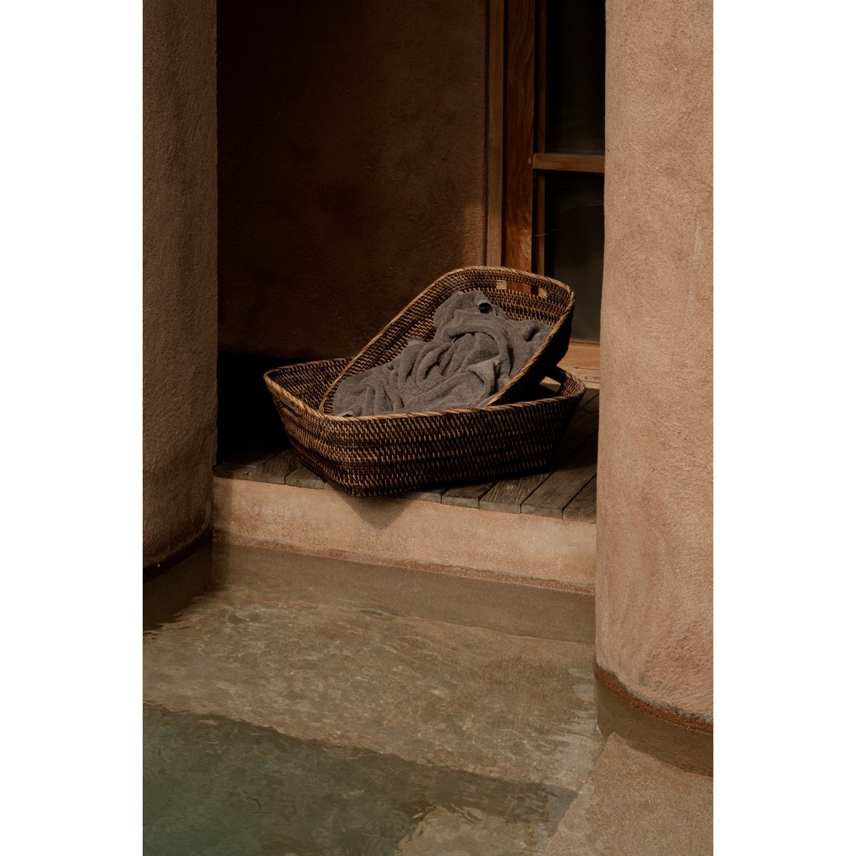 The Hannah Laundry Basket - Natural Brown - M