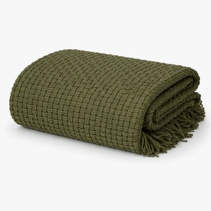 Plaid Cosenza Donkergroen