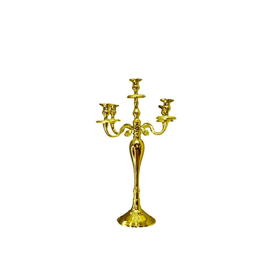 60cm 5 golden light candle holder