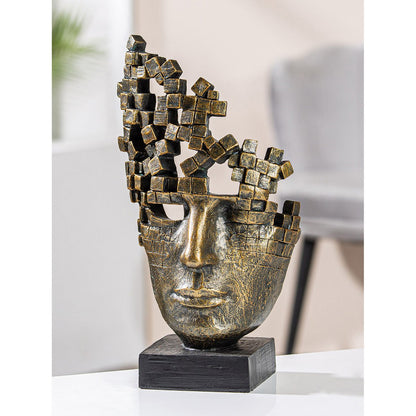 Sculpture Face Male Mask H.30 cm