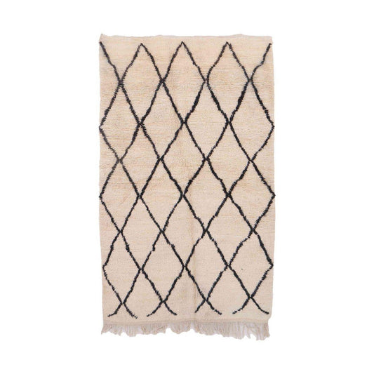 Pure wool Moroccan Berber rug 156 x 254 cm