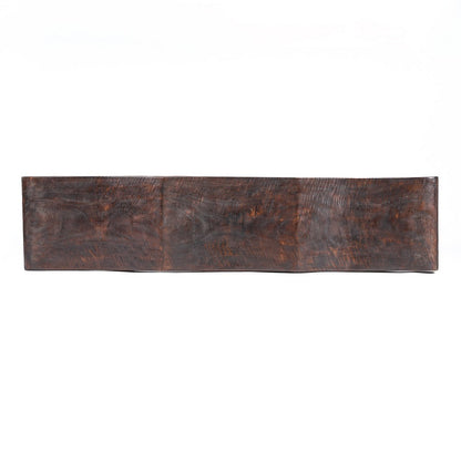 The Lombok Wave Bench - Dark Walnut - M