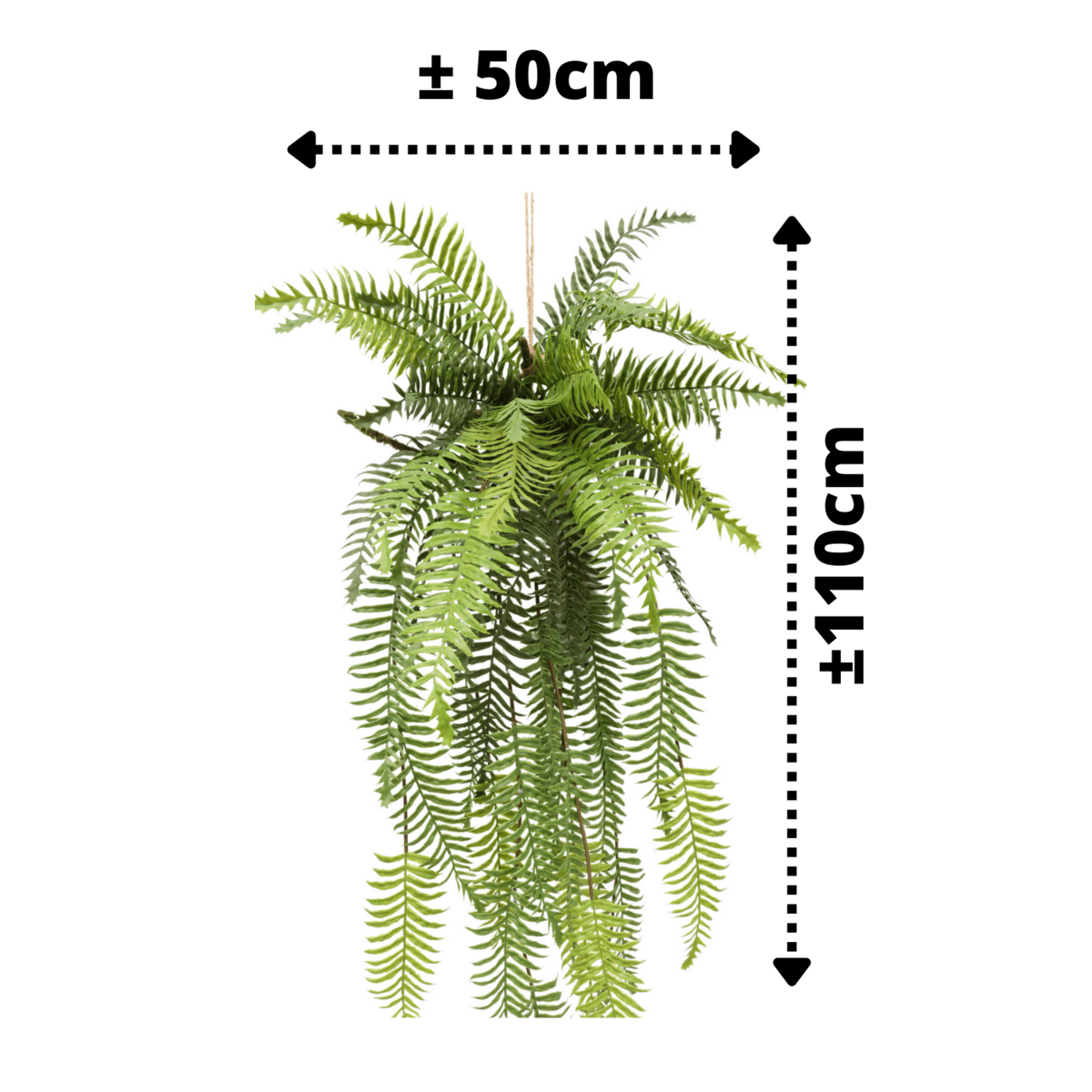 Fern Artificial Hanging Plant 110cm