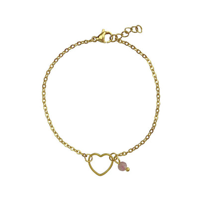 Bracelet Heart Tourmaline - Gold
